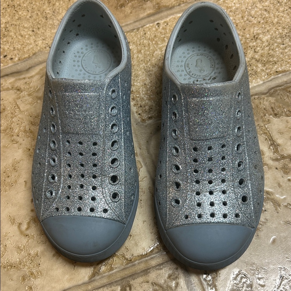 Native Jefferson glitter slip on shoes